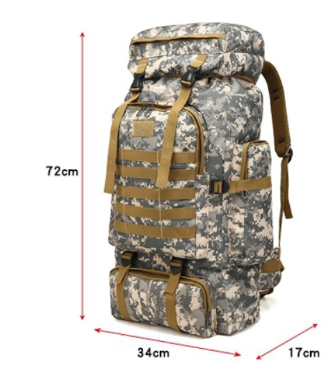 Mochila Táctica de Montaña con Camuflaje - Image 11