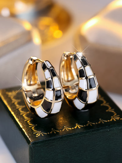 Aretes Tipo Cuff Cuadros Franceses Clásicos y Modernos - Image 7