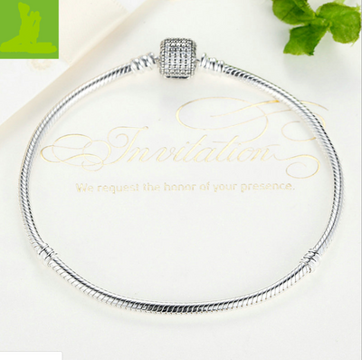 Pulsera de Plata Esterlina 925 con Diamantes Cuadrados - Image 4