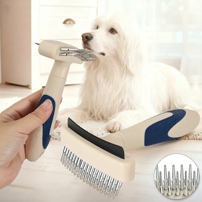 Cepillo Deslanador para Mascotas - Elimina Pelo Suelto y Desenreda