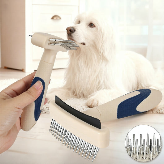 Cepillo Deslanador para Mascotas - Elimina Pelo Suelto y Desenreda