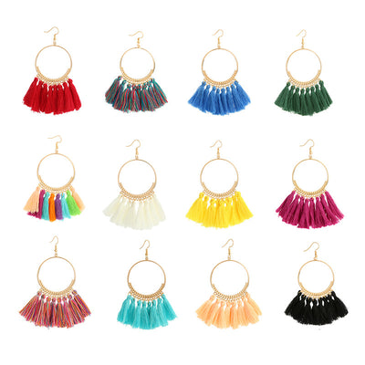 Aretes Colgantes Circulares Elegantes - Image 3