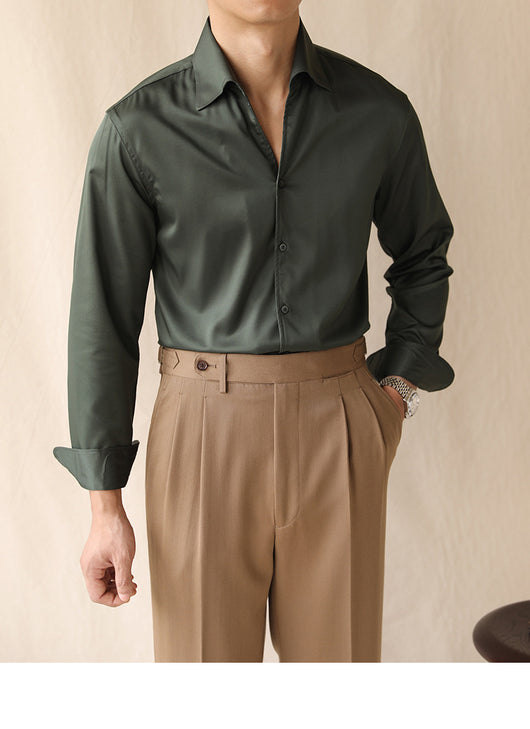 Camisa Manga Larga con Cuello Integrado - Image 9