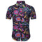 Men's Casual Floral Print Short Sleeve Shirt