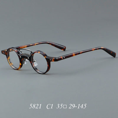 Gafas Retro Marco Redondo Pequeño Estilo Japonés - Image 13