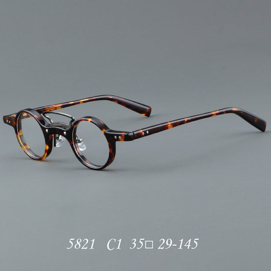 Gafas Retro Marco Redondo Pequeño Estilo Japonés - Image 13