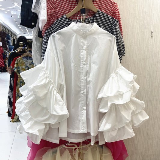Blusa de Manga Pétalos Larga