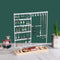 Organizador de Joyas Metálico - Soportes para Aretes, Collares y Anillos