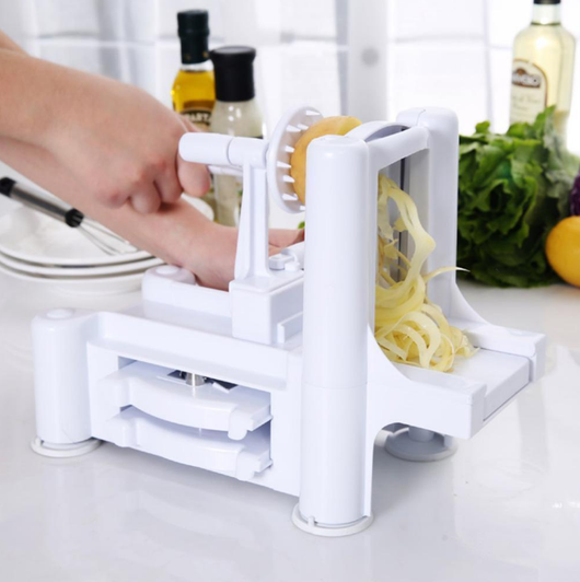 Cortador Multiusos de Verduras con Sistema Rotatorio Manual