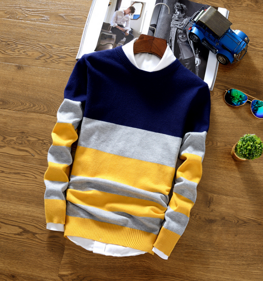 Suéter de Cuello Redondo para Hombre - Pullover Trendy Estudiante - Image 6