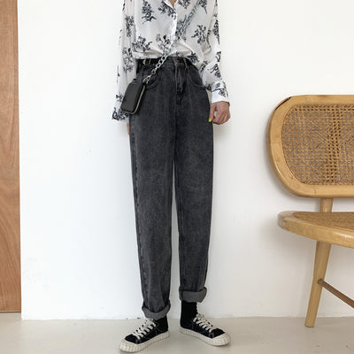 Jeans Gris Ahumado Cintura Alta - Image 4