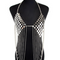 Women's Hot Metal Bra Chain Tassel Body Chain Silver