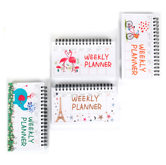 Planificador Semanal Desprendible con Diseño de Dibujos Animados