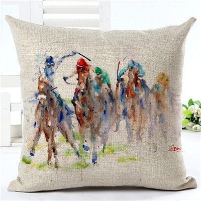 Funda de Almohada con Estampado de Caballos - Image 3