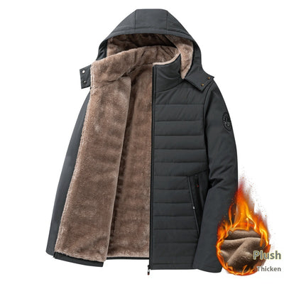 Abrigo Acolchado de Algodón para Adultos Mayores - Talla Grande Invierno - Image 8