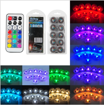 Luz LED Sumergible con Control Remoto - 5 Colores Ajustables - Image 5
