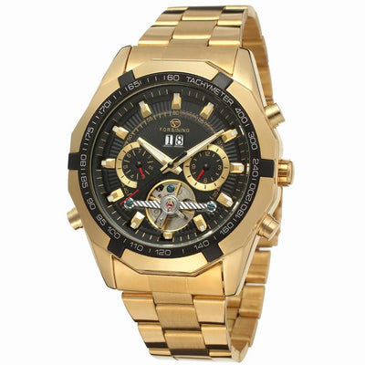 Reloj Mecánico Automático Tourbillon Acero Inoxidable Fondo Transparente Sumergible - Image 3