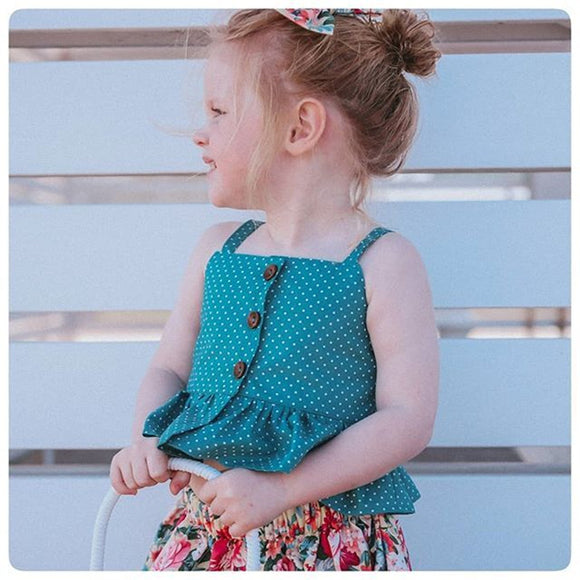 Vestido Dos Piezas con Top Ajustable e Estampado Irregular