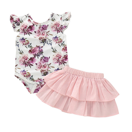 Conjunto Infantil con Mangas Estampadas de Vuelo