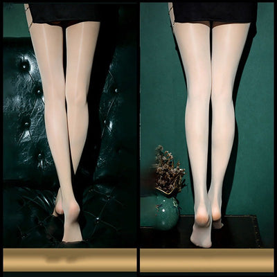 Medias Brillantes Ultrafinas con Bragueta Dorada - Estilo Elegante y Sensual - Image 7
