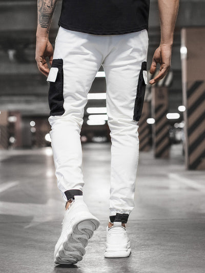 Pantalones de Vestir con Bolsillos Tejidos y Costura Reforzada - Image 3