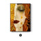 Cuadro Abstracto Lágrimas Doradas Mujer - Pintura Decorativa en Lienzo