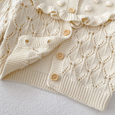 Chaqueta Tejida Hueca Hecha a Mano para Bebés y Niños - Image 14