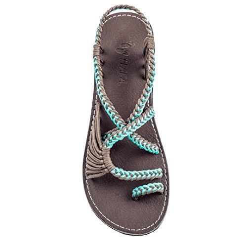 Sandalias Planas Estilo Europeo y Americano para Playa - Image 12
