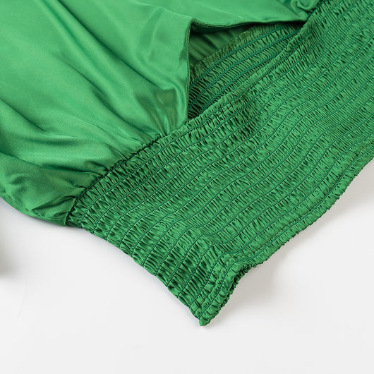 Blusa Corta con Cintura Elástica Fruncida - Ajuste Definidor Mujer - Image 14