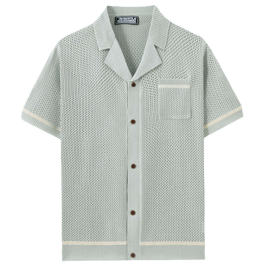 Playera de Punto Calada para Hombre - Estilo Casual Verano - Image 2