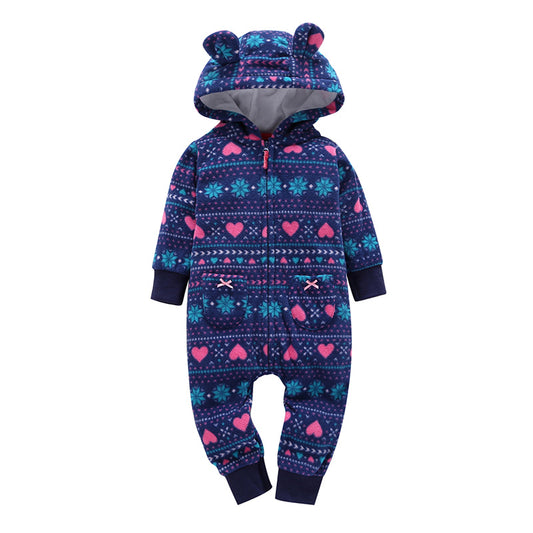 Pijama de Polar para Bebé con Mangas Largas