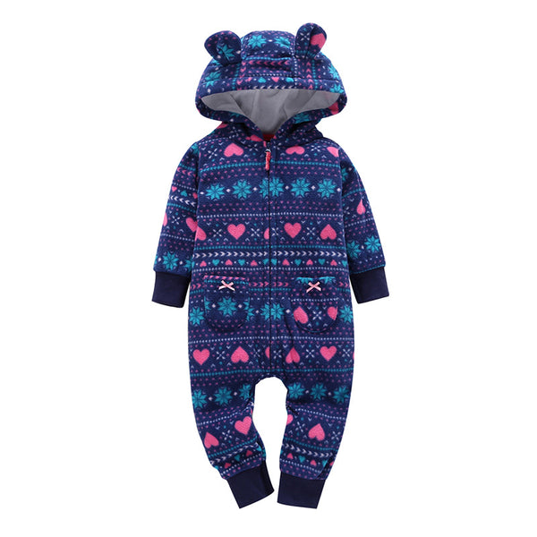 Pijama de Polar para Bebé con Mangas Largas