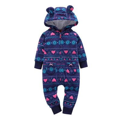 Pijama de Polar para Bebé con Mangas Largas
