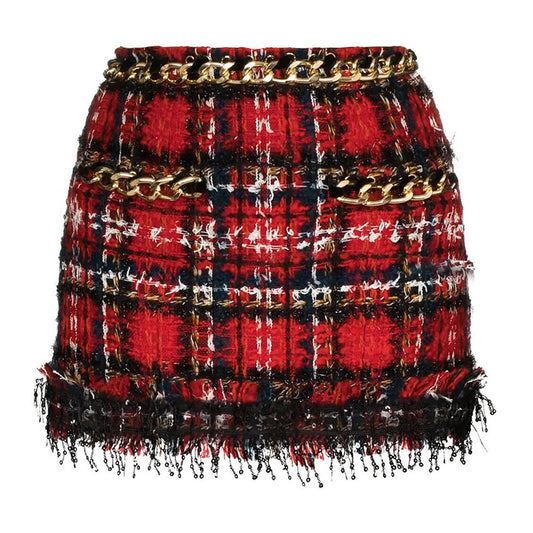 Abrigo de Lana Florentine Rojo con Corbata Integrada