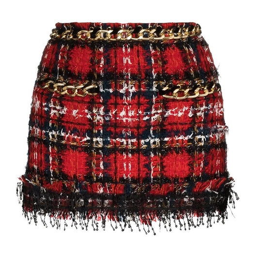 Abrigo de Lana Florentine Rojo con Corbata Integrada