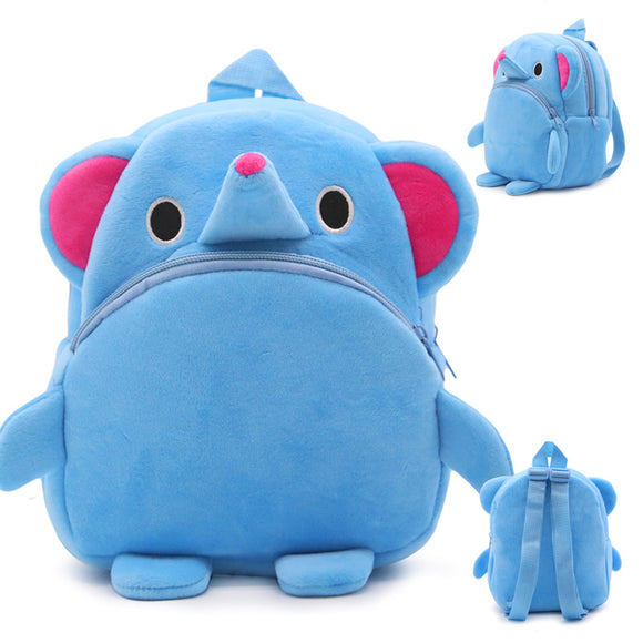 Mochila Escolar de Peluche para Niños