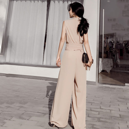 Jumpsuit Elegante con Escote en V y Moño - Image 13