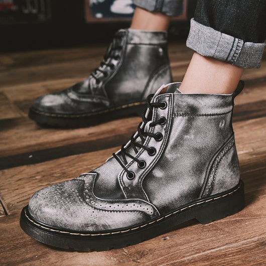 Botas Martin de Invierno Impermeables para Hombre con Caña Alta - Image 9