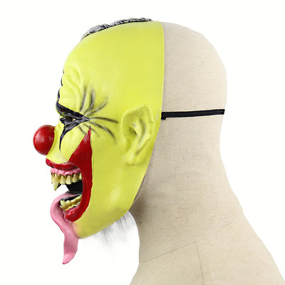 Máscara de Payaso Verde Terrorífico - Látex Premium para Halloween y Navidad - Image 8