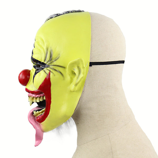 Máscara de Payaso Verde Terrorífico - Látex Premium para Halloween y Navidad - Image 8