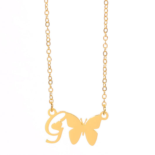 Collar Colgante Mariposa con Inicial Personalizada - Image 7