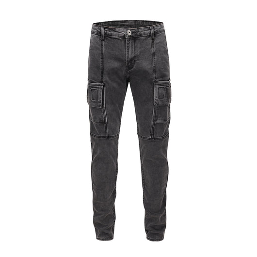 Jeans Slim Ajustados Estilo Locomotora Europeo-Americano - Image 2