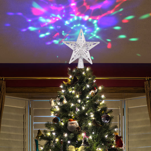 Estrella Luminosa LED para Árbol de Navidad con Proyector Láser de Copos de Nieve - Image 5