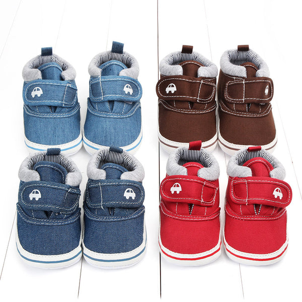 Zapatos para bebé niño con cierre de velcro antideslizantes