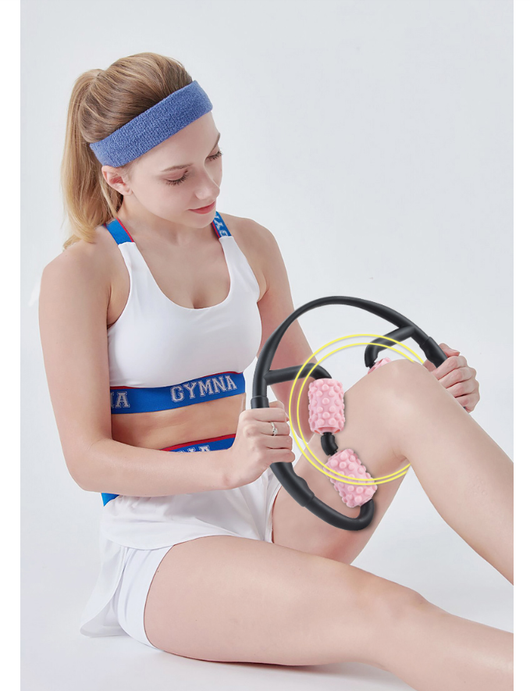 Rodillo Masajeador Multiusos 4 Ruedas para Relajación Muscular y Tonificación Corporal - Image 7