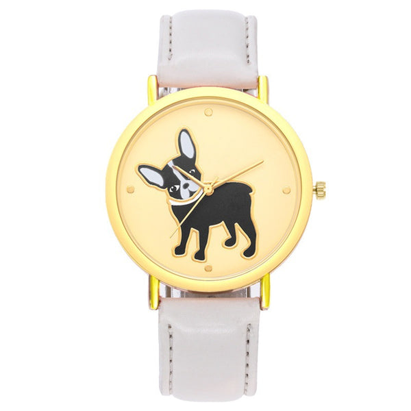 Reloj de Pulsera Casual con Patrón de Cachorro - Cuarzo Resistente