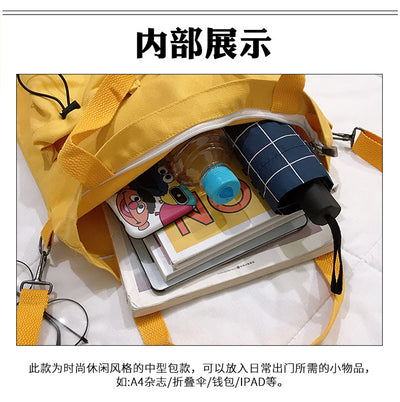 Mochila Estilo Harajuku con Bolsillos - Bolsa de Lona para Estudiantes y Mujeres - Image 56