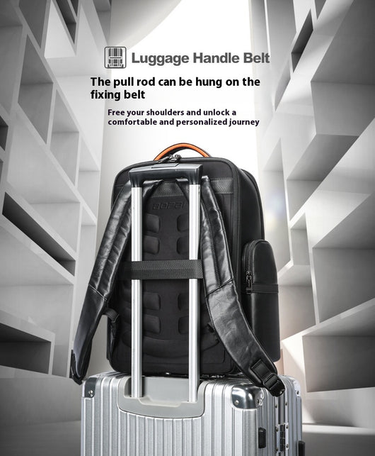 Mochila Ejecutiva de Cuero Genuino para Hombre - Primera Capa - Image 19