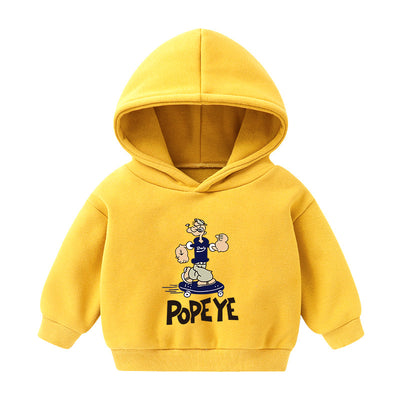 Sudadera Infantil con Capucha Forrada en Polar - Diseño Cartoon para Otoño e Invierno - Image 8