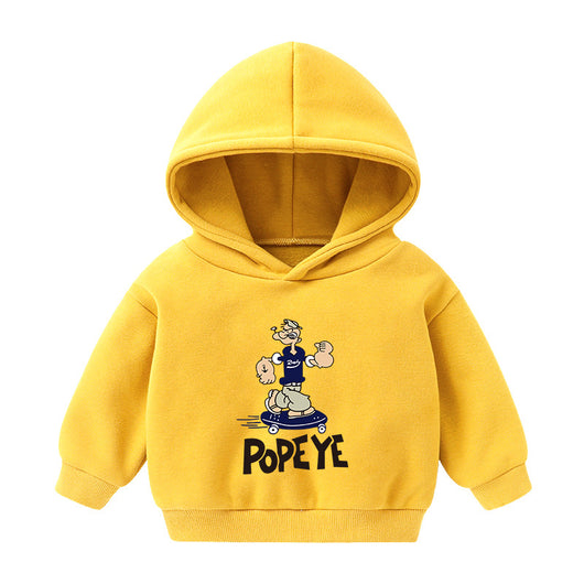 Sudadera Infantil con Capucha Forrada en Polar - Diseño Cartoon para Otoño e Invierno - Image 8